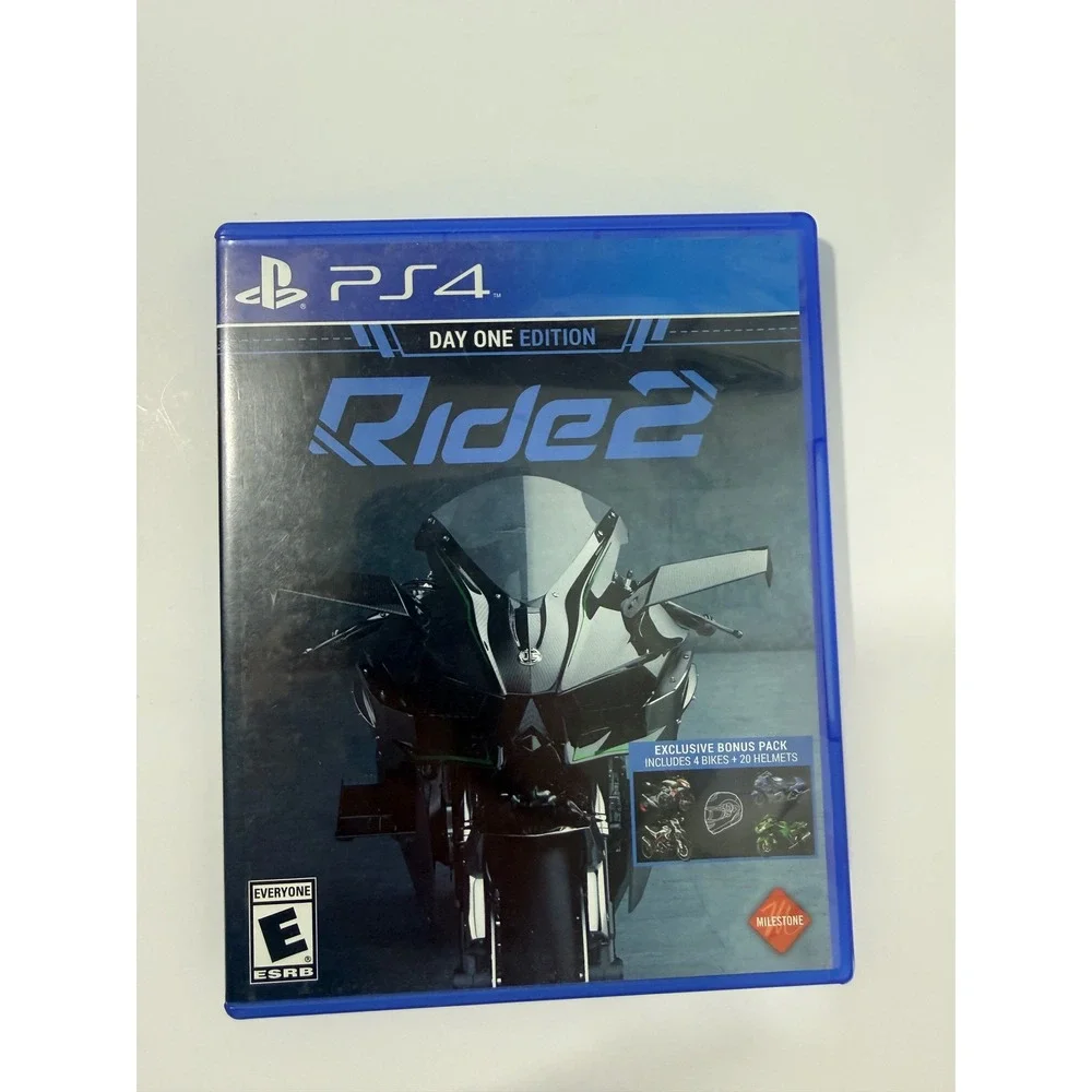 Ride 2 Video Game PS4 Blue Good Day One Edition Motorcycle Racing Milestone